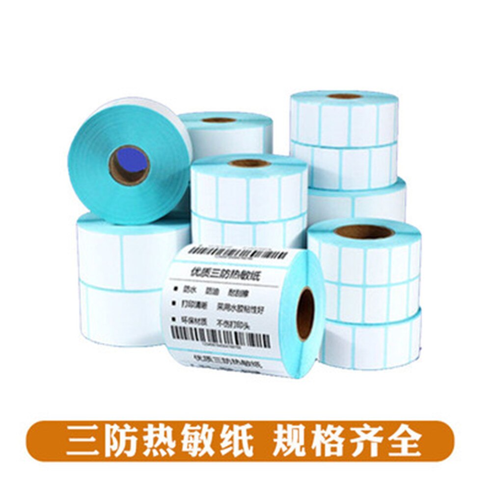 350 Labels/Roll Thermal Label Sticker Paper Supermarket Price Blank Barcode Label Direct Print Waterproof Print Supplies