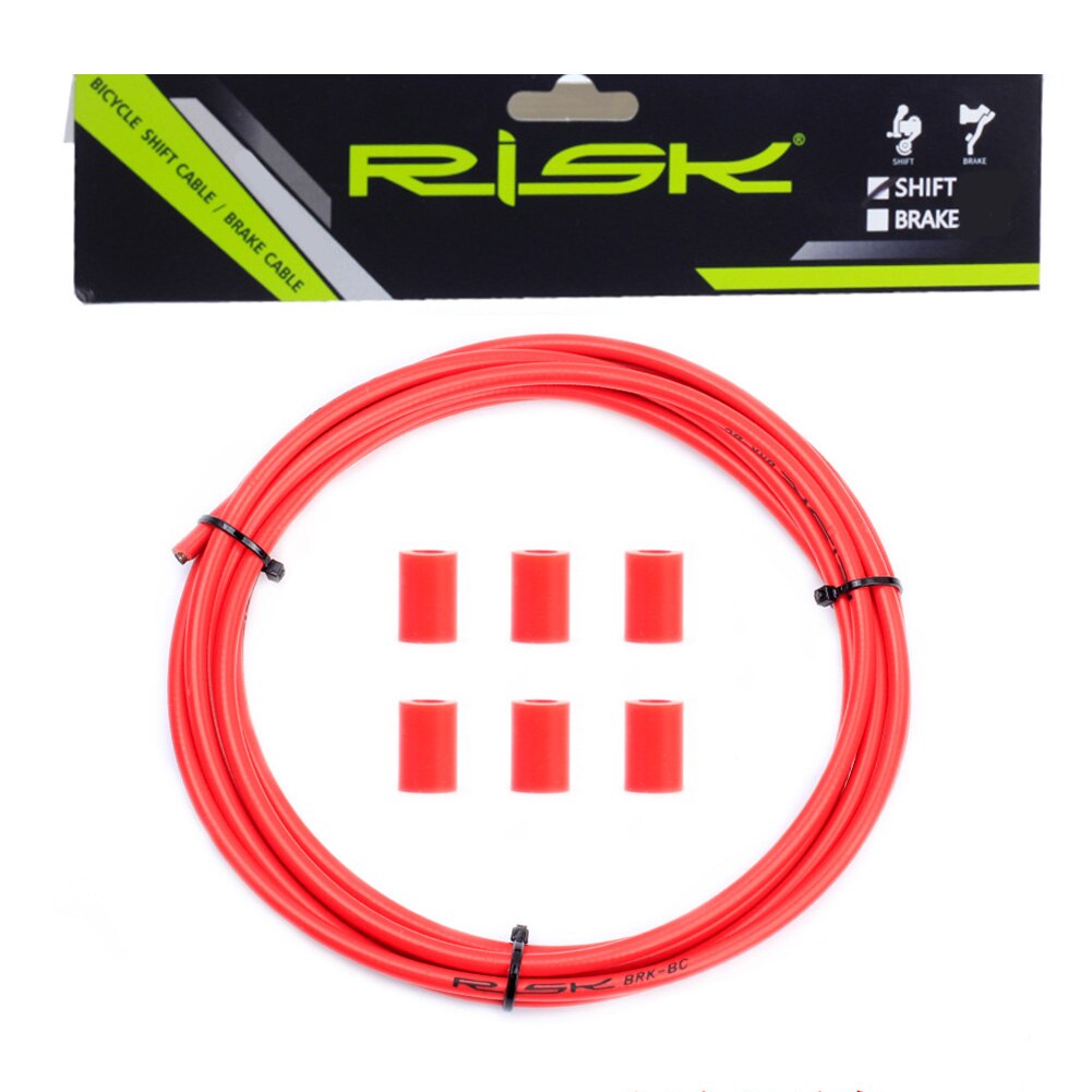 3 Meter Mountain Road Fiets Shift Derailleur/Brake Outer Case Kabel Slang Behuizing Voor Vouwen/Skid Fiets/gedeeltelijke Elektrische Fietsen: Red Brake