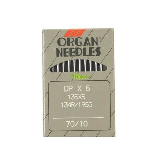 10pcs/lot ORGAN NEEDLES DBX1 DCX1 DPX5 UYX128GAS For Industrial Lockstitch Sewing Machine Singer JUKI brother: DPX5(70-10)