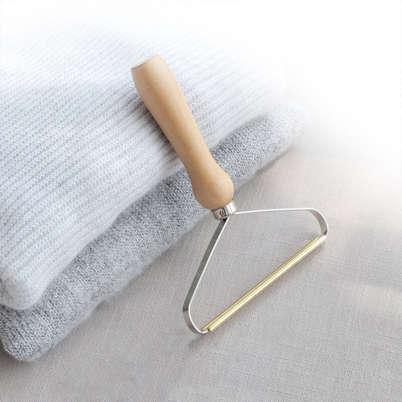 Handleiding Lint Remover Trimmer Scheren Eenvoudige Wollen Jas Scheren Apparaat Machine Houten Gemak Kleding Draagbare Lint Remover