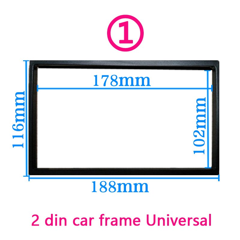 car frame for Universal 2 Din auto radio / android player Frame Retrofitting decorative framework 178 x 102mm panel No gap: 1 frame xiao