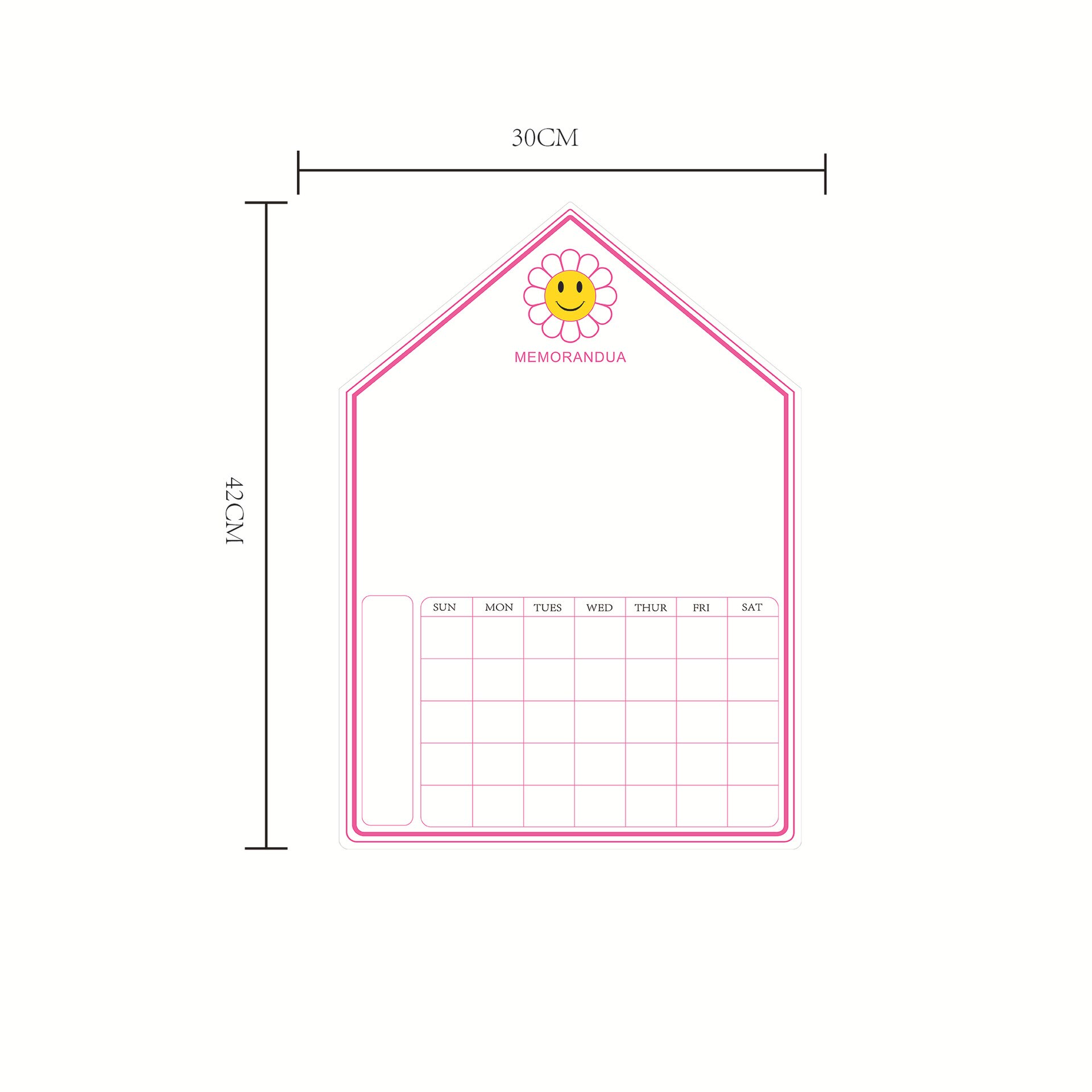 Whiteboard Fridge Magnet Message Board Magnetic Refrigerator White Board Marker Writing Record Weekly Plan Remind Memo Pad: I