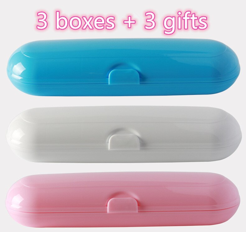 Oral B Electric Toothbrush Travel Box Ultrasonic Toothbrush Portable Box Outdoor Electric Toothbrush Protective Cover: Blue White Red