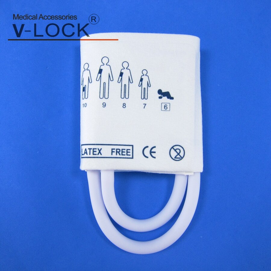 Infant disposable blood pressure cuff , two tube cuff Without TPU Bladder