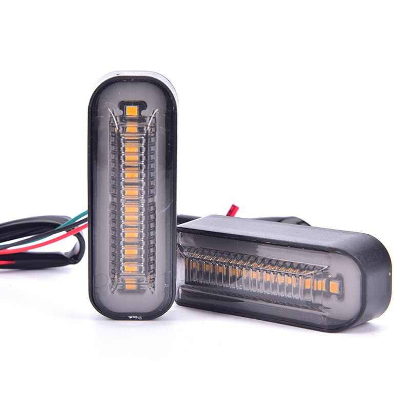 LED Turn Signals Motorcycle Turn Signals Light DRL Flowing Motorcycle Flasher Blinker Stop Tail Lamp Universal M10 Brake Light