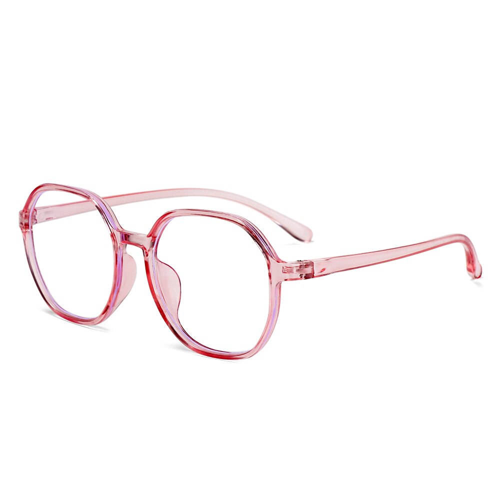 Qutzzmnd Transparent Frame Anti Radiation Oversized Glasses Anti Blue Light Glasses Office Computer Goggles: Square black