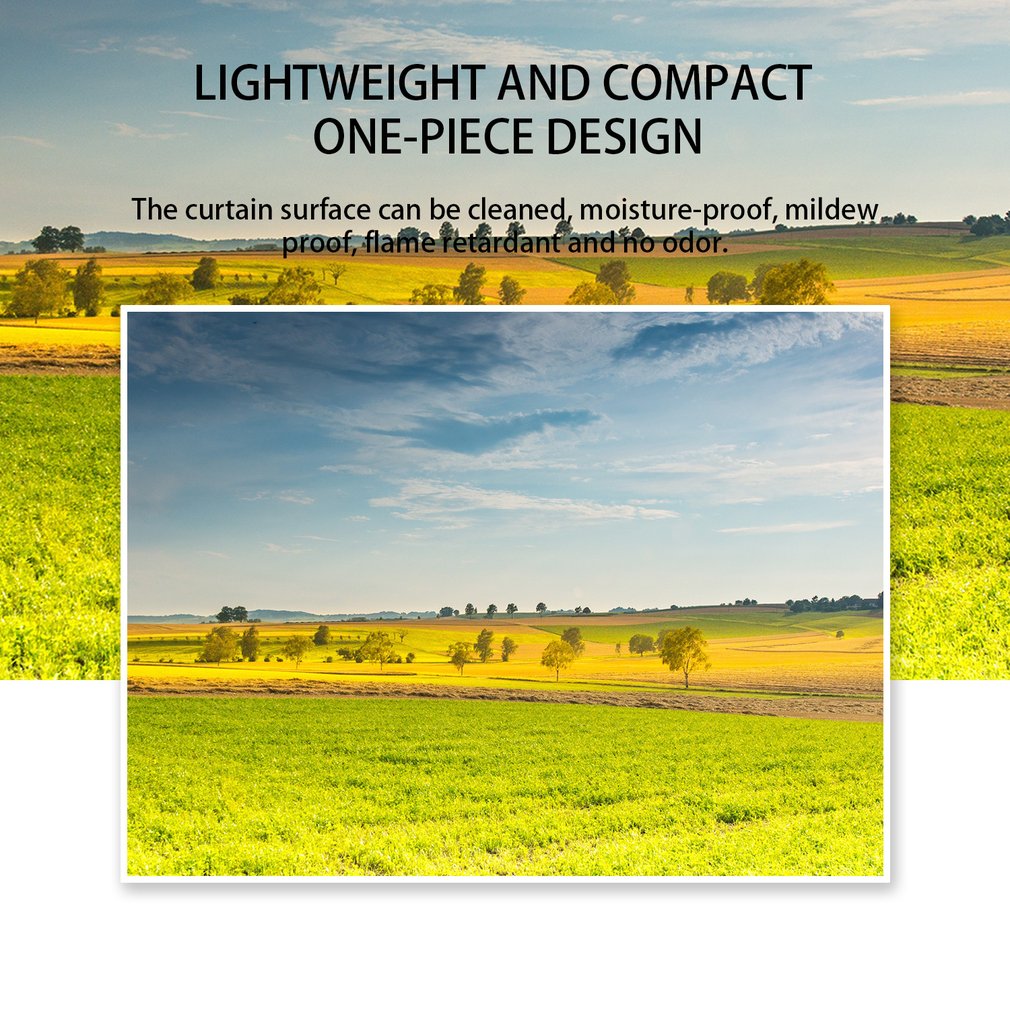 4:3 Projection Screen Curtain 40/50/60/72/84/92/100/106 Inch Non-Woven Fabric White Soft Portable for KTV Ba Conference Room