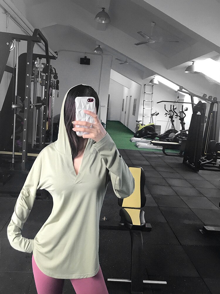 Women's Sport Hoodie - Breathable & Quick Dry - Loose Fit Casual Top: M / Light Green