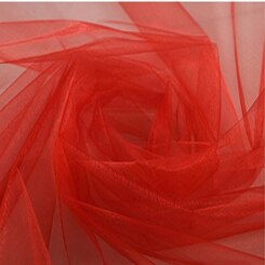 HAOCHU 5 m/partij 150 cm Breed Sheer Crystal Organza Tulle Roll 19 Kleur Shining Stof voor Bruiloft Decoratie Thuis Event Party Decor: Red