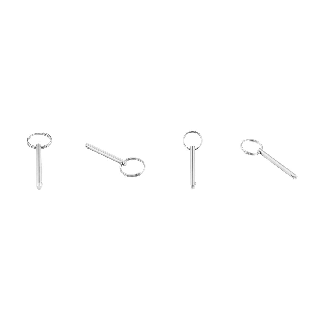 4x Rvs 316 Quick Release 10 Mm Pin Bimini Boot Pin Locking Ring