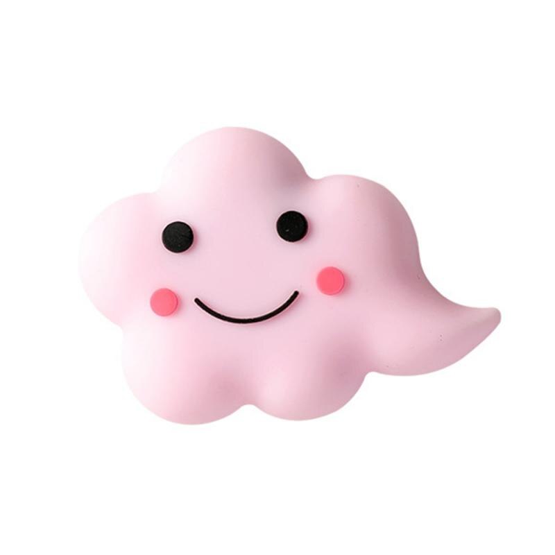 Autocollant pare-choc en nuage pour réfrigérateur | Autocollant anti-collision de porte de réfrigérateur, autocollant pour coussin de meubles, aimant pour réfrigérateur: pink