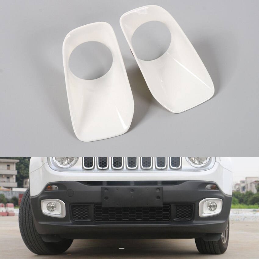 Yaquicka auto exterieur mistlamp voor lamp afdekkap trim frame styling mallen voor jeep renegade abs