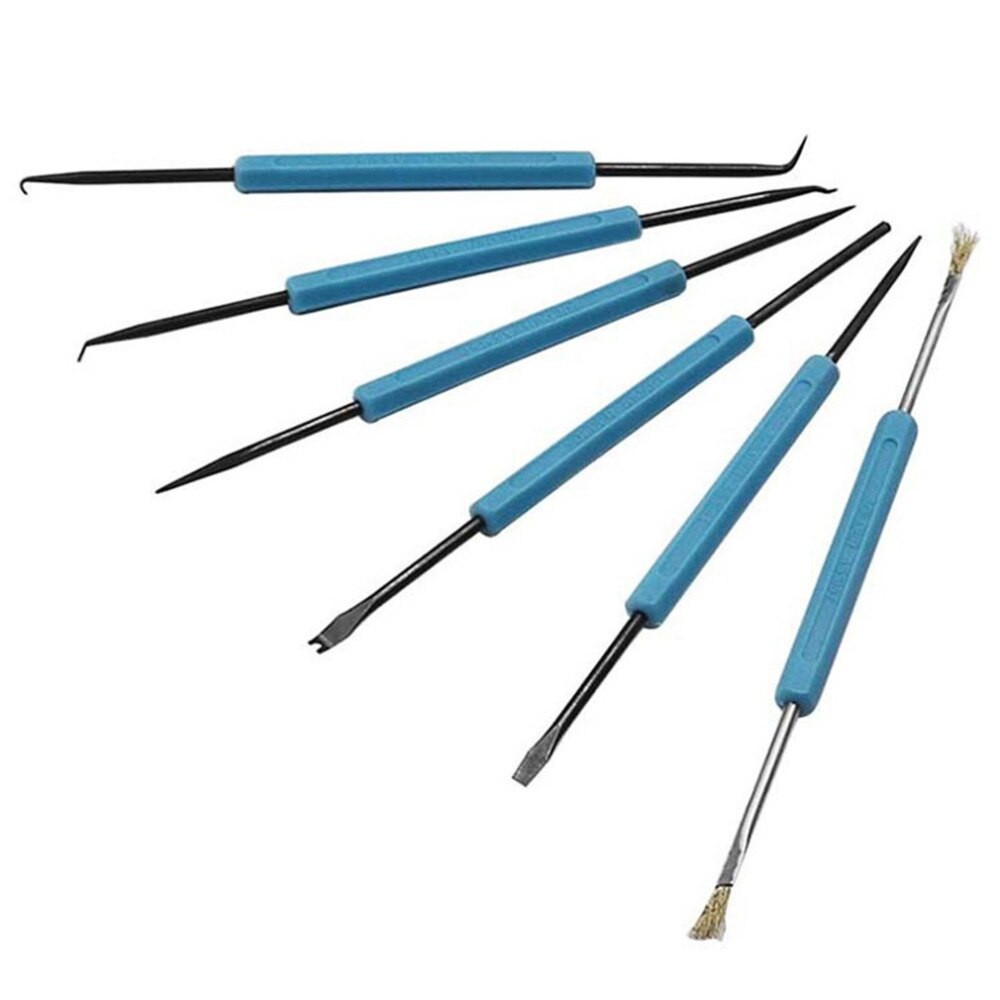 Kit de herramientas de ayuda para desoldar 6 uds que ayudan a soldar herramientas auxiliares Trabajos de soldadura ayuda electrónica al calor para moler REPARACIÓN DE PCB