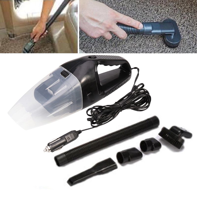 Car Vacuum 12V 120W Auto Cleaner 6 in 1 Handheld Vacuums Power Cord