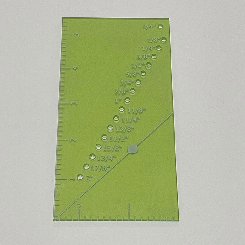 Acrylic Sewing Ruler DIY Allowance Ruler Perforated Seam Measuring Tool Quilting Perforated Seam Measuring Tool Sewing Ruler