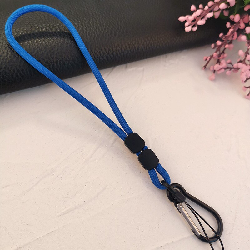 Cordón ajustable para teléfono móvil, cuerda corta tejida a mano, colgante para muñeca, funda universal antipérdida que combina con todo: 06