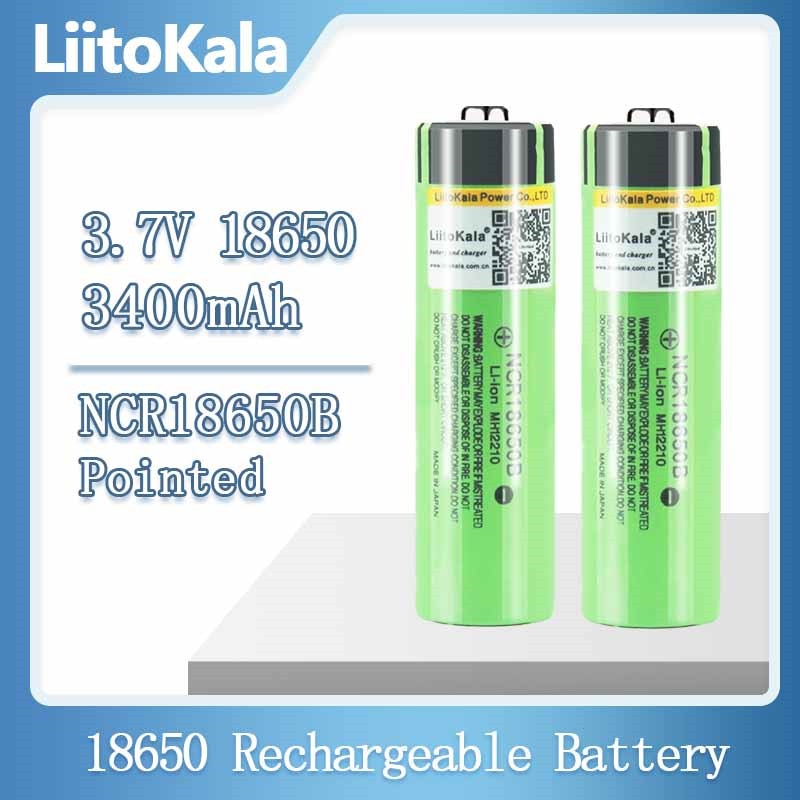 Liitokala 100% Originele NCR18650B 3.7 V 3400 Mah 18650 Lithium Oplaadbare Batterij Voor Zaklamp Batterijen (Geen Pcb)