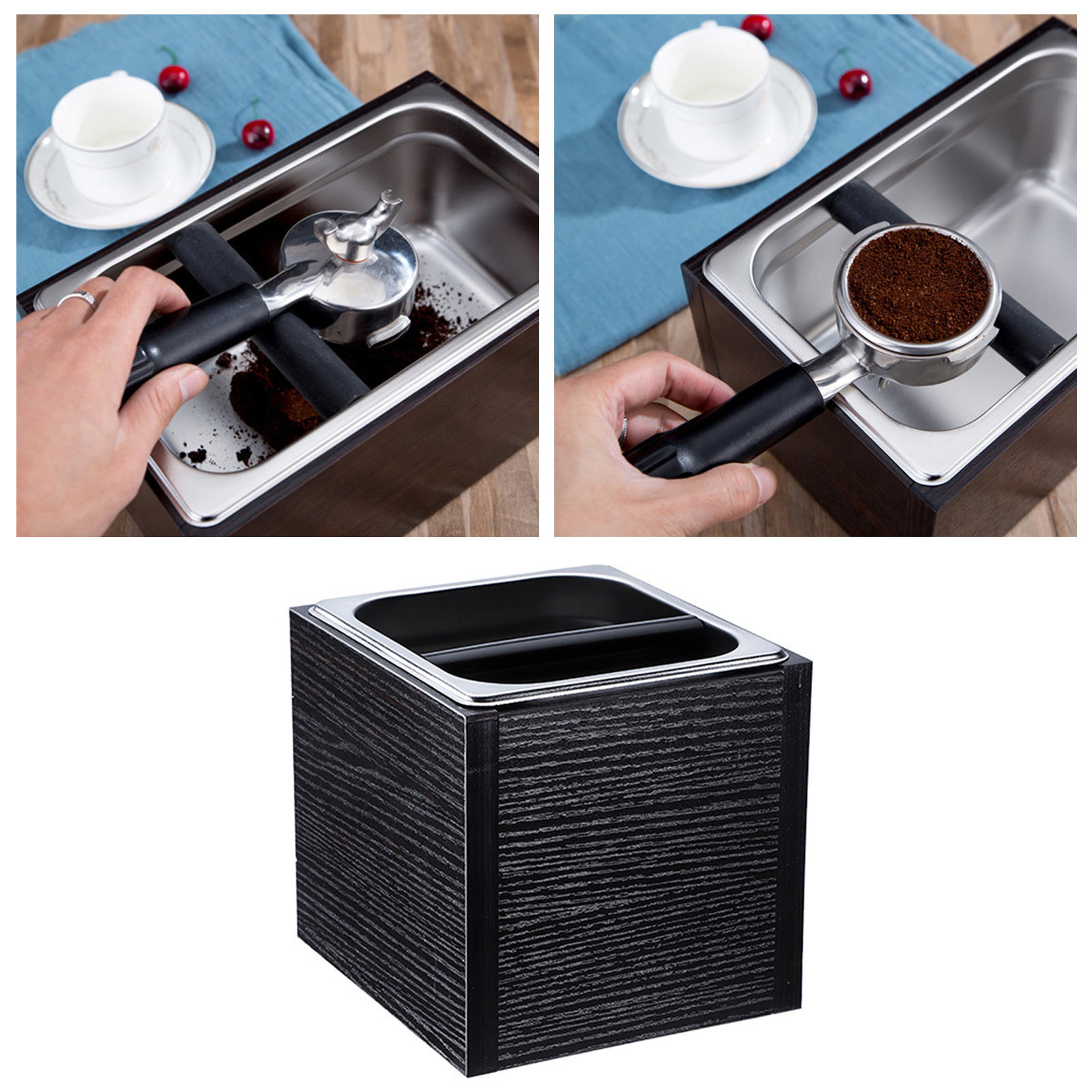 Koffie Klop Doos Rvs Koffie Residu Emmer Voor Barista Tools Melk Thee Winkel