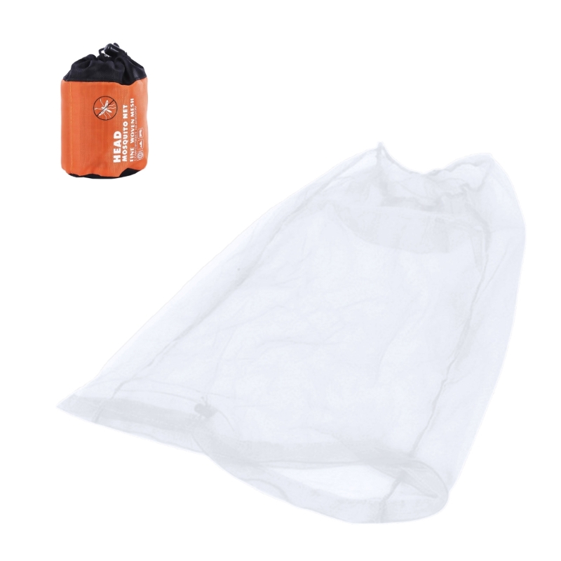 Filet anti-moustiques à mailles fines, chapeau anti-moustiques, casquette en maille R66E: WHITE
