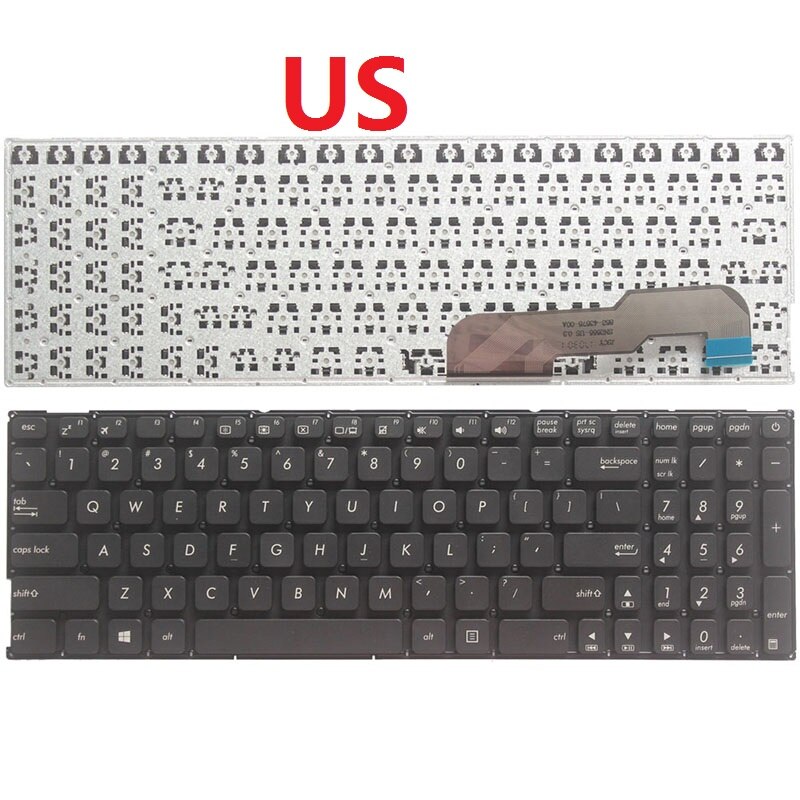 US/SP/Spanish laptop Keyboard for ASUS X541 X541U X541UA X541UV X541S X541SC X541SC X541SA A541 A541S A541SA: US