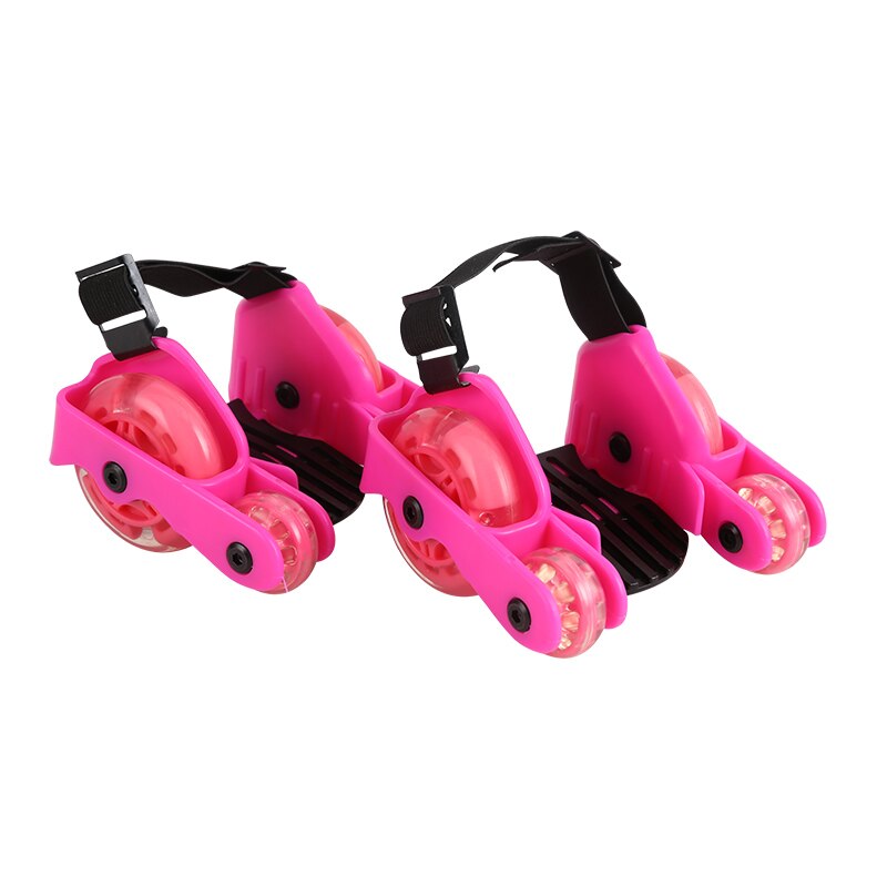 freundlicher Blinkende Rolle skaten Schuhe freundlicher LED Kleinen Scheibe Blitz-Rad ferse Rollschuhe Sport Rollschuh Schuhe: alle Rosa
