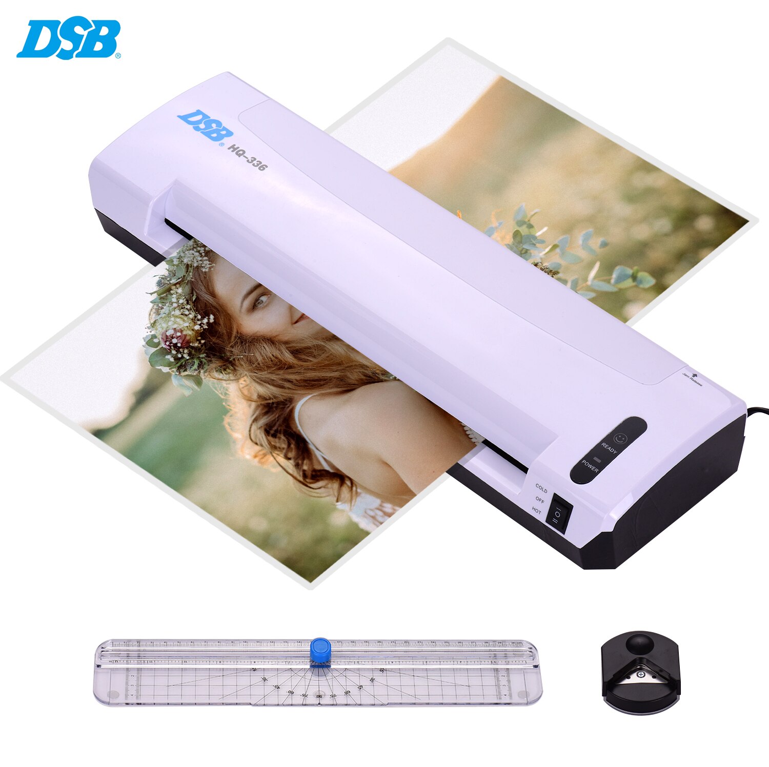 Dsb  a3 laminator foto/papir kold lamineringsmaskine 13 tommer indgangsbredde 125 mic posetykkelse med papirtrimmerskærer