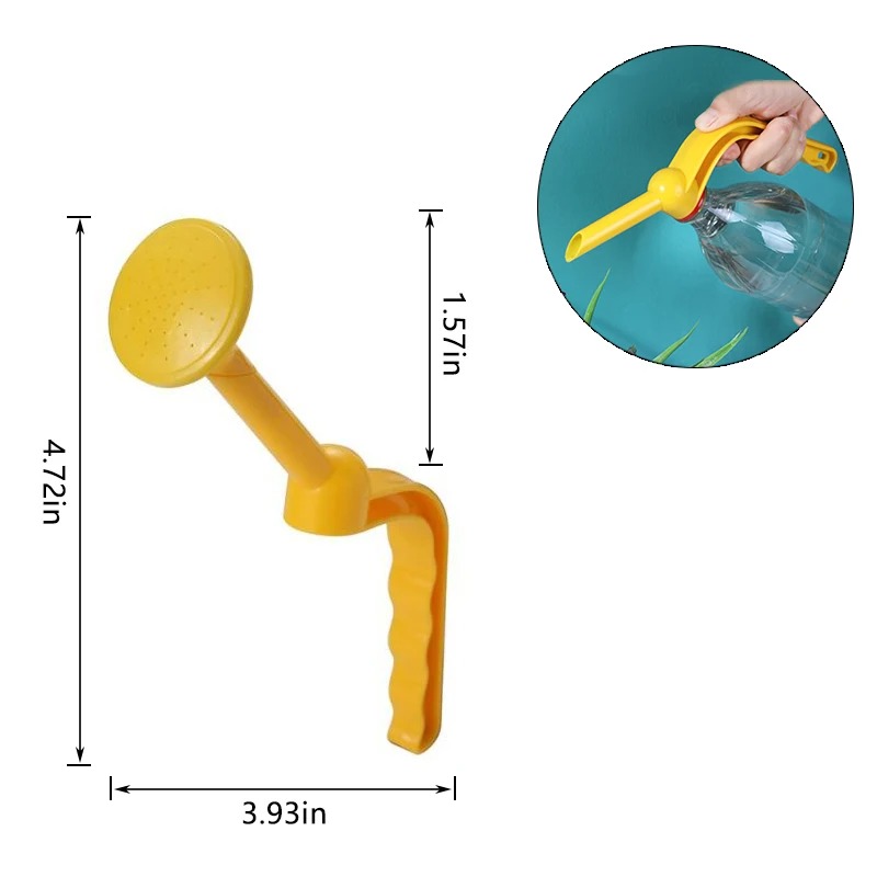 Regadera de mano para plantas de jardinería, botella rociadora de agua de doble propósito, regadera superior, regadera de ducha, riego de plántulas: Rojo