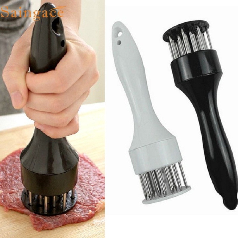 Profession sort/hvidt kødmørningsnål med rustfrit stål køkkenredskaber til kødstoppere pølse