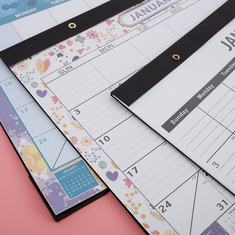 Muur Kalender Wekelijkse Maandelijkse Planner Minimalisme Plan Boek Diy Bureau Kalenders Thuis Kalender Met Scheurbaar Kalender