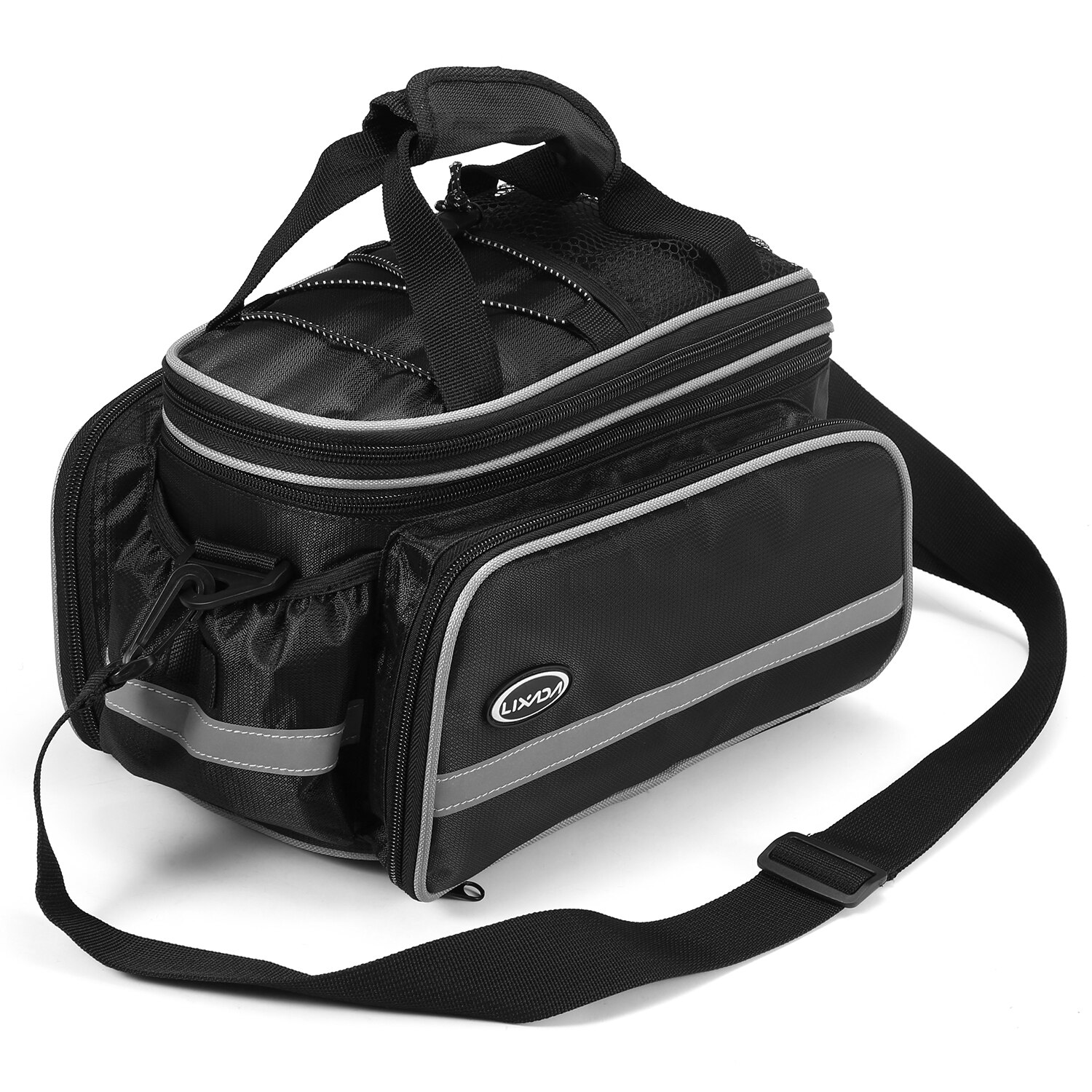 Lixada Fiets Rear Seat Bag Fietsen Fiets Kofferbak Tas 25L Grote Capaciteit Waterdichte Bike Fietstas Schoudertas Met Regen cover