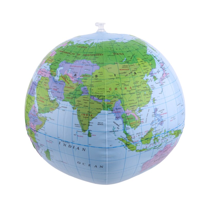 1 stuk 32cm opblaasbare wereldbol kaart bal squishy speelgoed vroege educatie aardrijkskunde speelgoed kaart ballon strandbal speelgoed voor kinderen: Default Title