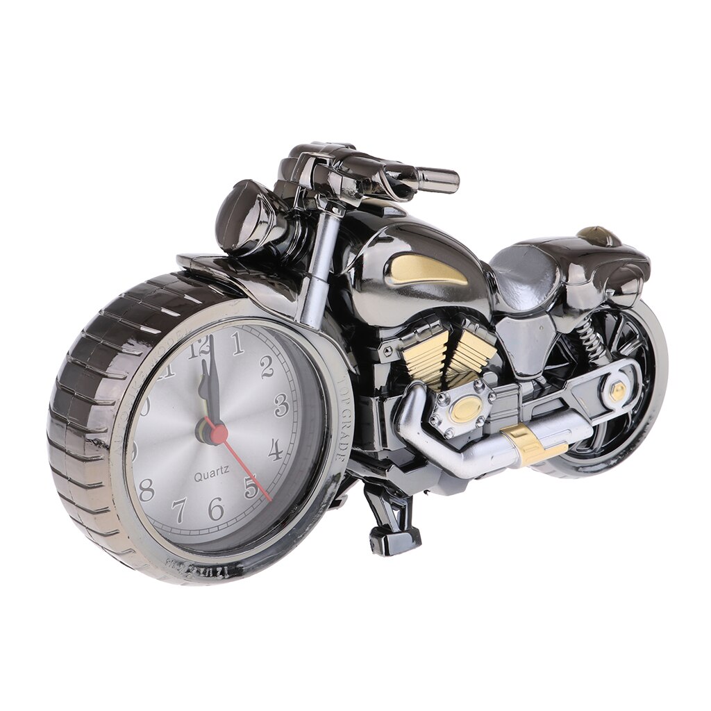 Classic Vehcile Car/Train/Motorbike Model Alarm Clock Quartz Movement Clock Beside for Night Table