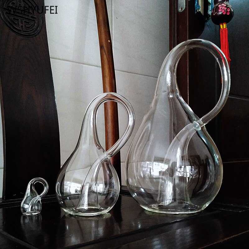 Four-dimensional Space Water-free Klein Bottle Model Transparent Glass Home Magic Decoration