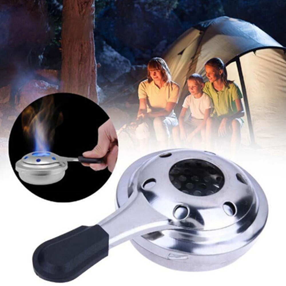 Portable Mini Alcohol Stove Windproof Alcohol Burner Stainless Camping Stove For Outdoor Hiking Cooking Drinks Stove