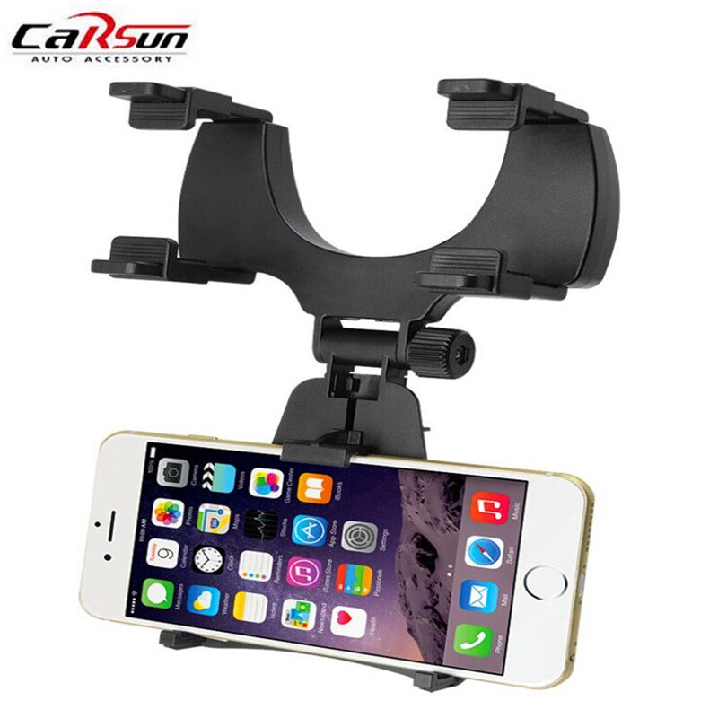 Car Rear View Mirror GPS Phone Holder Mount Multi Functional car accessories Cell Phone Stand Bracket Tablet Phone Holder