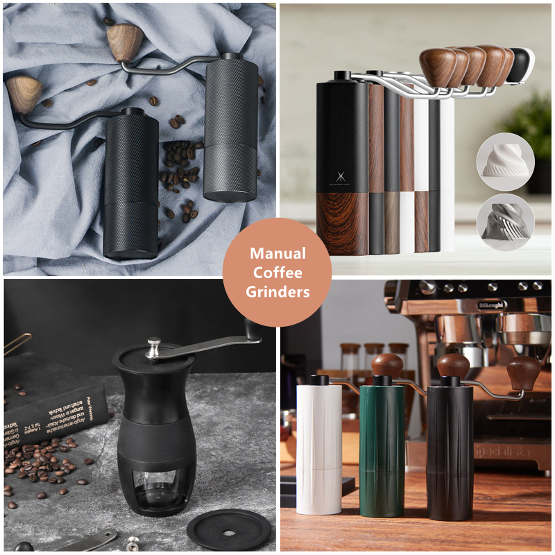 Portable Coffee Grinder Manual Coffee Bean Grinder Hand Grinder Mill with Double Bearing Positioning Coffee Tool