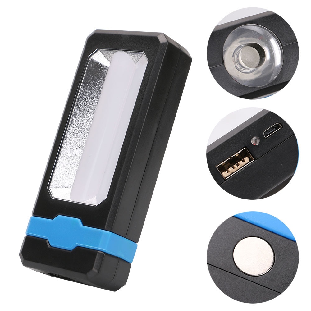 Usb Oplaadbare Led Zaklamp Zonne-energie Super Heldere Werken Lamp Ingebouwde Batterij 2 Modes Verlichting Outdoor Zaklamp
