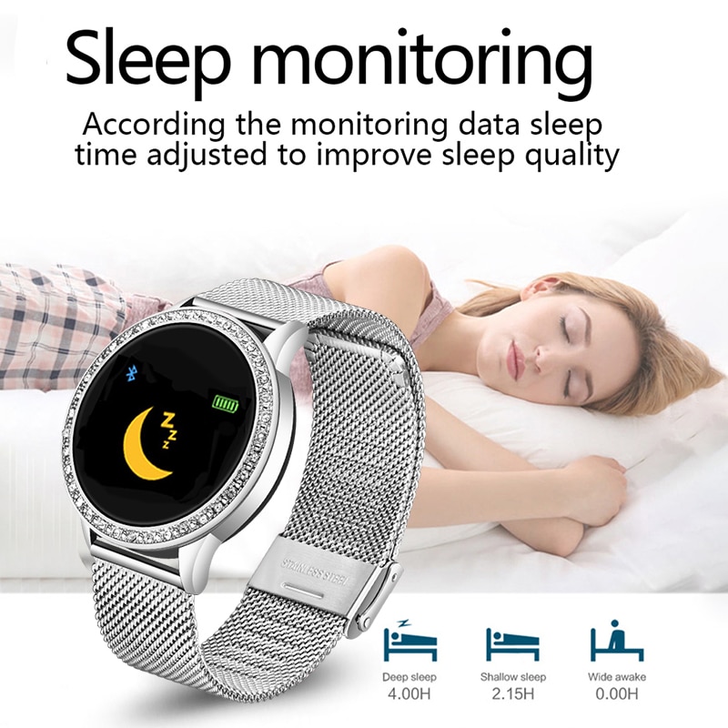 LIGE nouvelle montre intelligente femmes OLED couleur écran Smartwatch hommes Fitness Tracker moniteur de fréquence cardiaque pour Android IOS + Box
