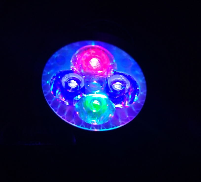 Luz LED para acuario para pecera, bombilla de coral de arrecife, luz de cultivo E27 para peces, plantas acuáticas, 10W: Azul