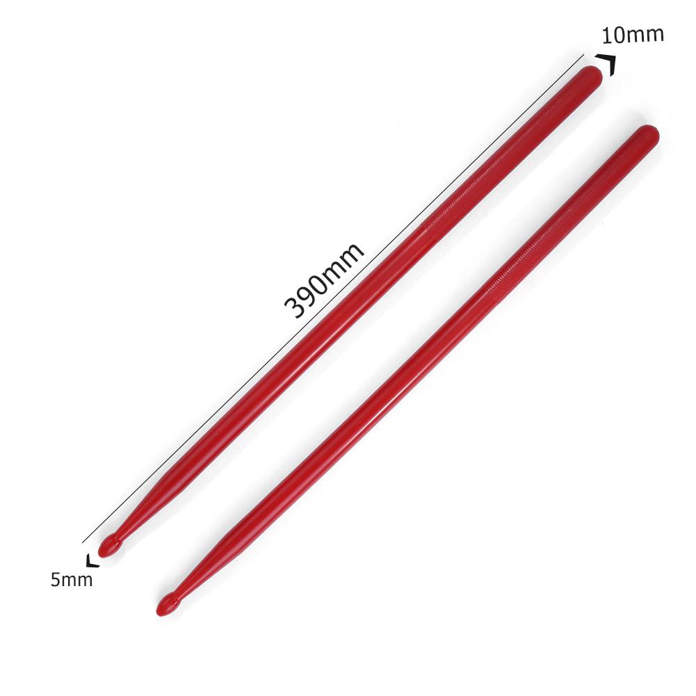 1 Pair Nylon Drum Sticks Percussion Applicable Musical Instrument Music Band Accessories for Children Drummer Learning: Red