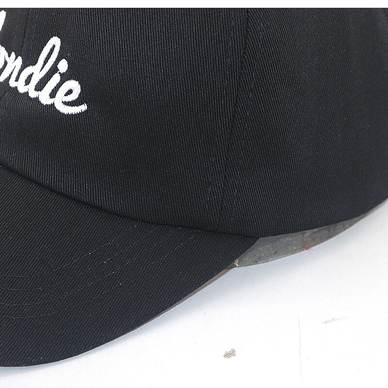 100% Katoen Borduren Blondie Baseball Cap Voor Vrouwen Hip Hop Snapback Hoed Vrouwen Mode Dad Hoeden Zwart Sport Cap Unisex