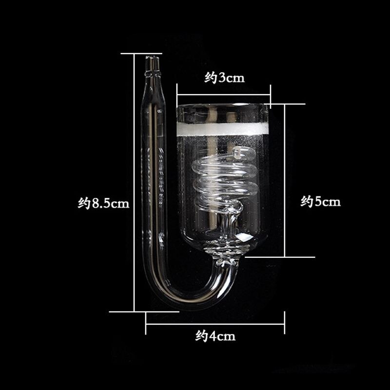 Glas akvarium  co2 diffusor glastank forstøver magnetventil mos  co2 forstøver til vandplanter tank mos
