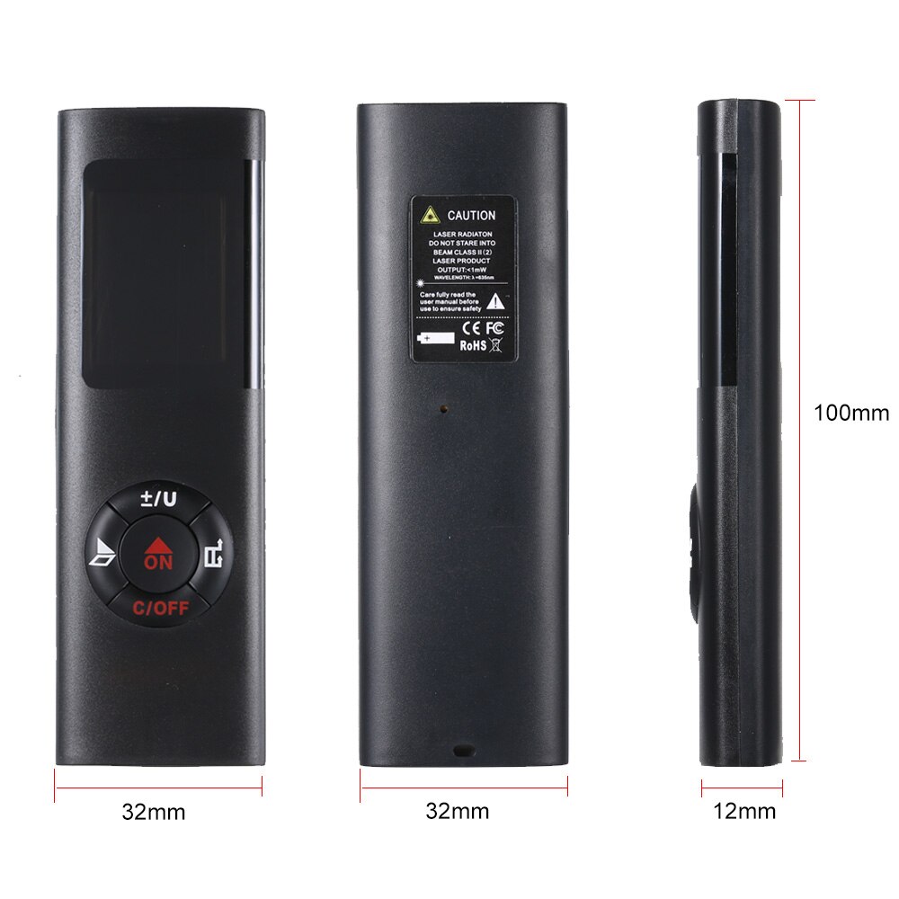 40M Entfernungsmesser Clever Digital Mini Abstand Sauerei Meter USB Elektronische Raum Messung Gerät für Fläche Volumen Entfernungen