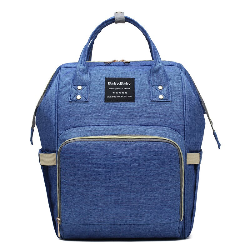 Diaper Bag 2020New Style Multi-functional Shoulder MOTHER'S Bag Large Capacity Waterproof Nylon Cloth Mommy Bag: Blue