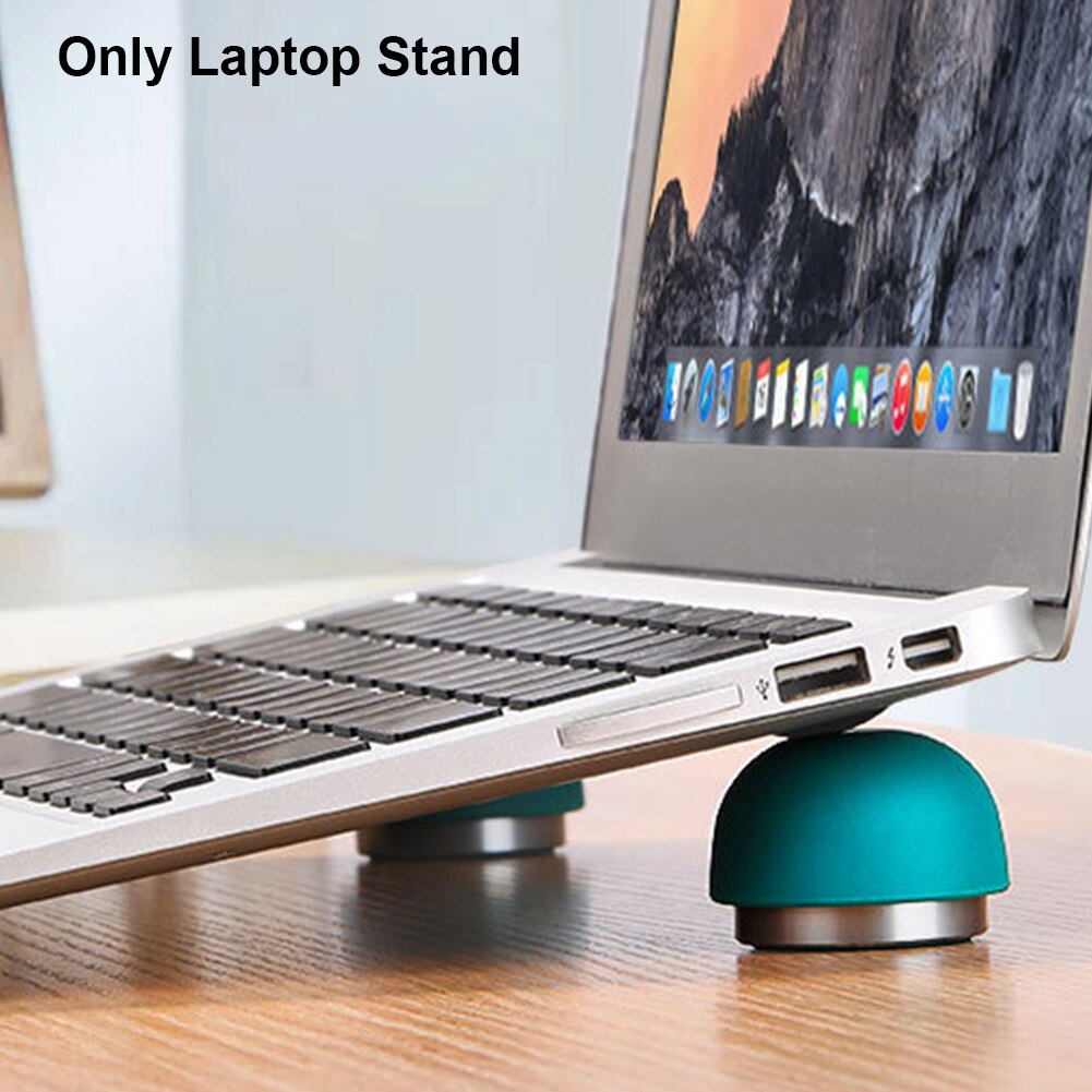 2pcs Laptop Stand Working Travel Studying Universal Notebook Holder Home Office Magnetic Absorption Ergonomic Mushroom Head