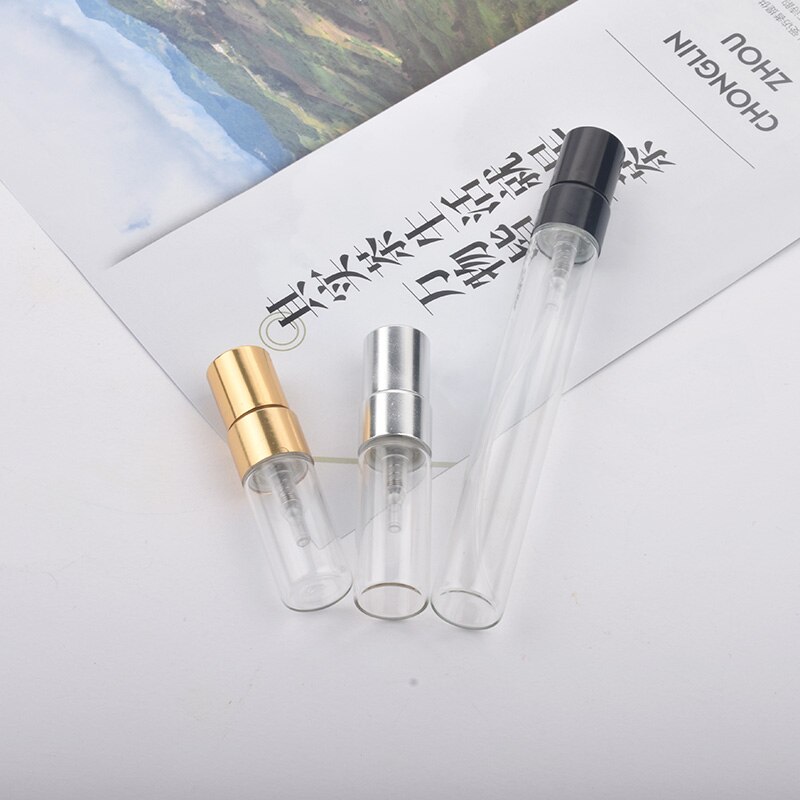 100pcs 2ml 3ml 5ml 10ml Glass Atomizer Bottle Refillable Colorfull Aluminum cap Spray Perfume Bottle Travel Bottles Container: MULTI / 40ml
