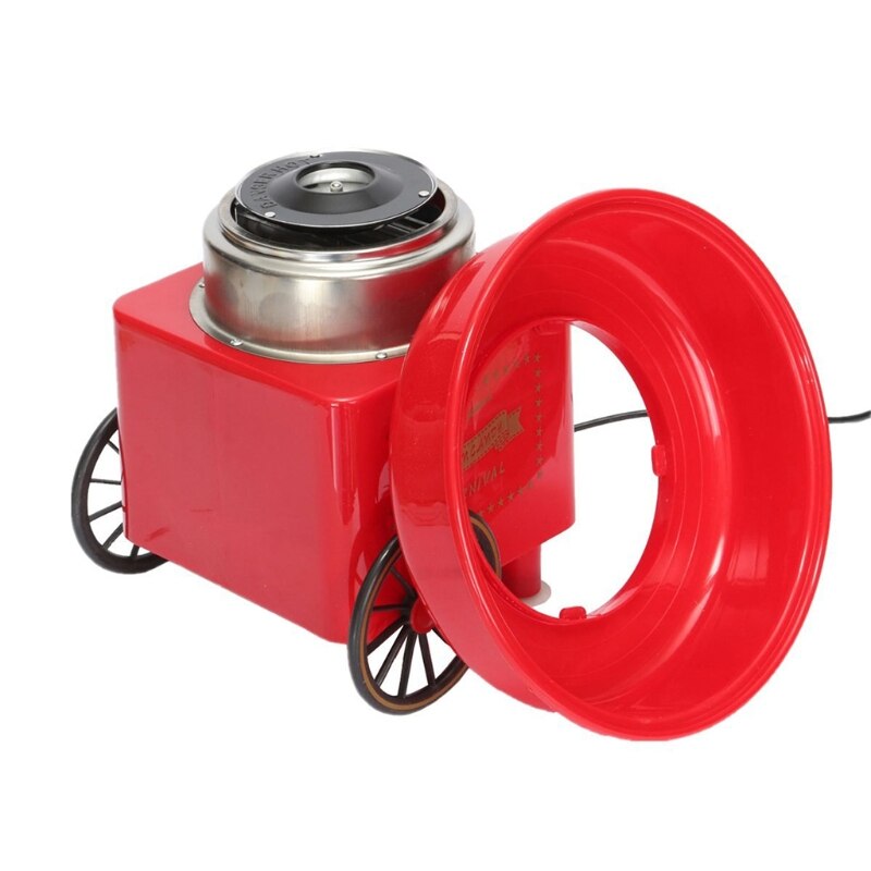 Retro Carriage Cotton Candy Machine Mini Candy Floss Maker Home Use Countertop Electric Nostalgia Trolley
