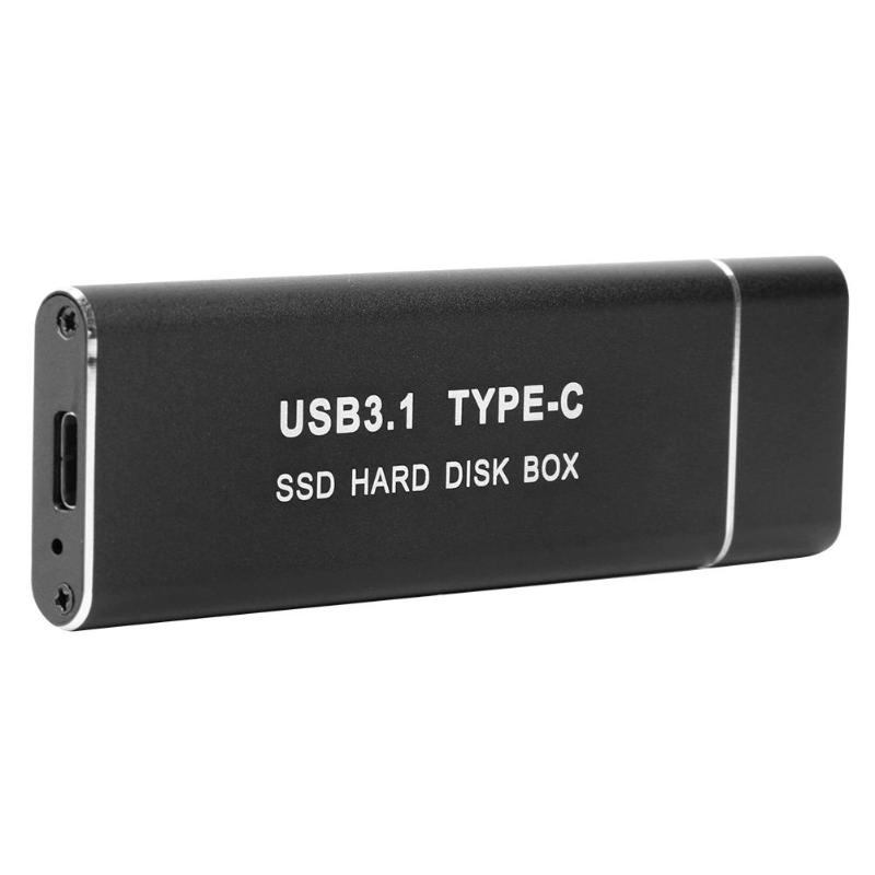 fast stat-stasjonsdeksel ssd usb 3.1 type-c til m .2 m- nøkkel nvme til ngff pci bærbar harddiskkabinett ekstern fast stat-boks: misligholde tittel