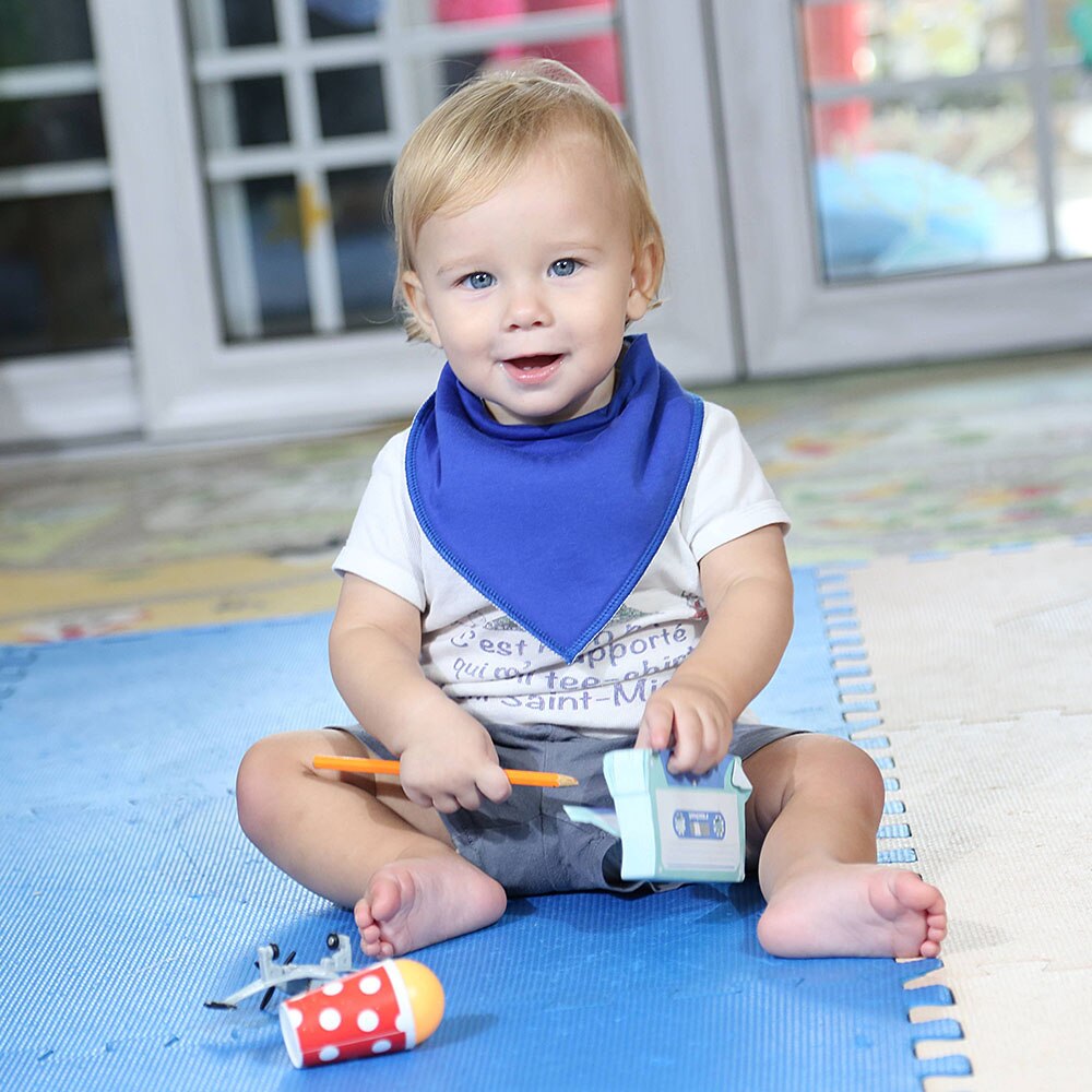 2 pcs/lot Baby Bibs Burp Cloth Print Arrow Wave Triangle Baby Bibs Cotton Reusable Washable Adjustable Baby Meal Infant Bibs