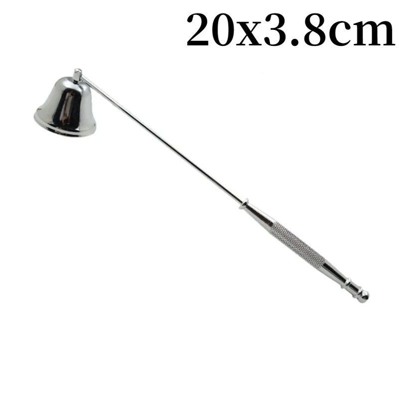 Kerzenlöschwerkzeug, Kerzenlöscher aus schwarzem Metall, Docht zum Trimmen von Kerzen, Schere/Haken/Kerzenablage/Kerze, Pflegewerkzeug: Orange